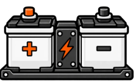Power systems and auto electrical icon